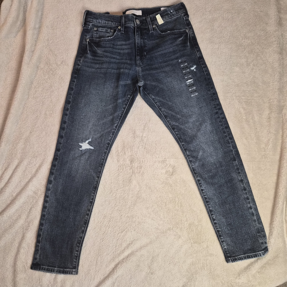 NWT Pacsun Slim Men's Distressed Dark Blue Jeans Size 30x30
